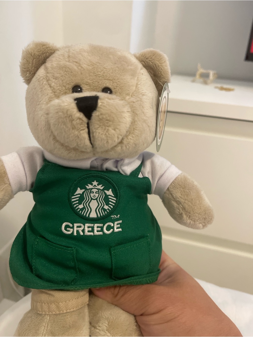Starbucks Beige Bear with Green Apron